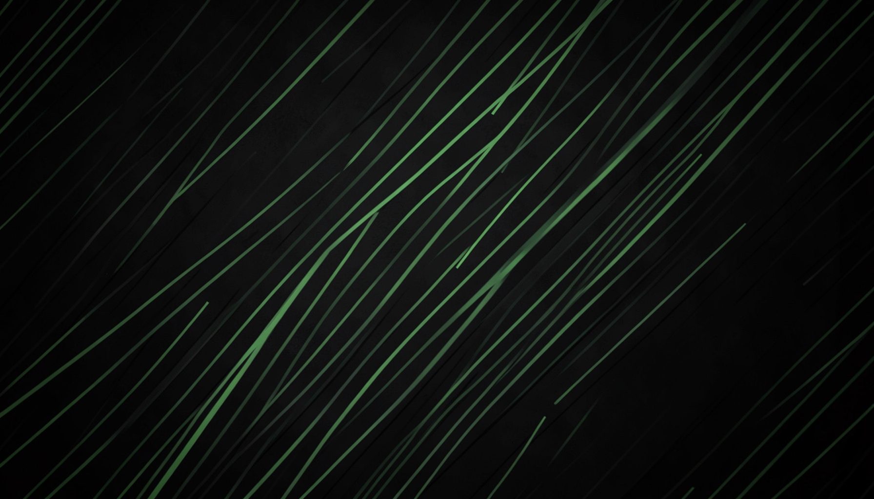 Rayures diagonales vert foncé et noir sur fond sombre, évoquant une ligne du temps technologique épurée