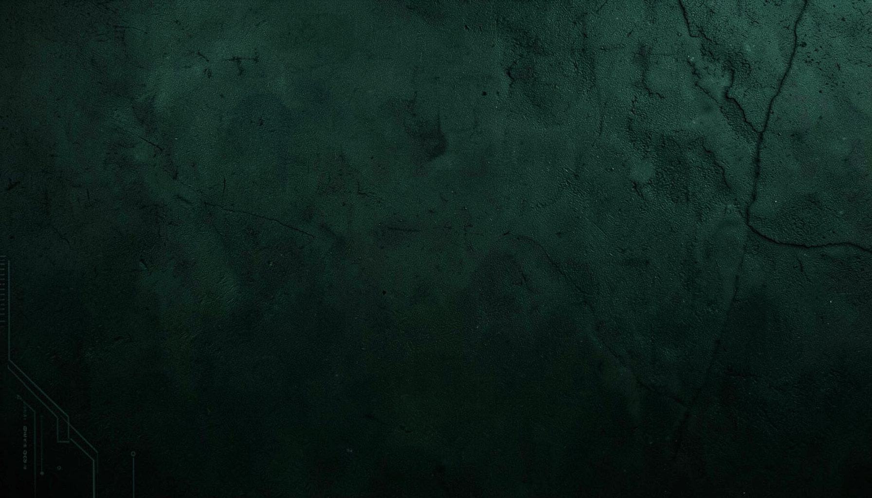 Surface sombre et texturée dans des tons vert foncé et noir, évoquant une ambiance technologique sobre et élégante